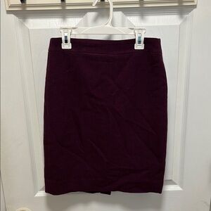 J. Crew Red Pencil Skirt Knee-length Work